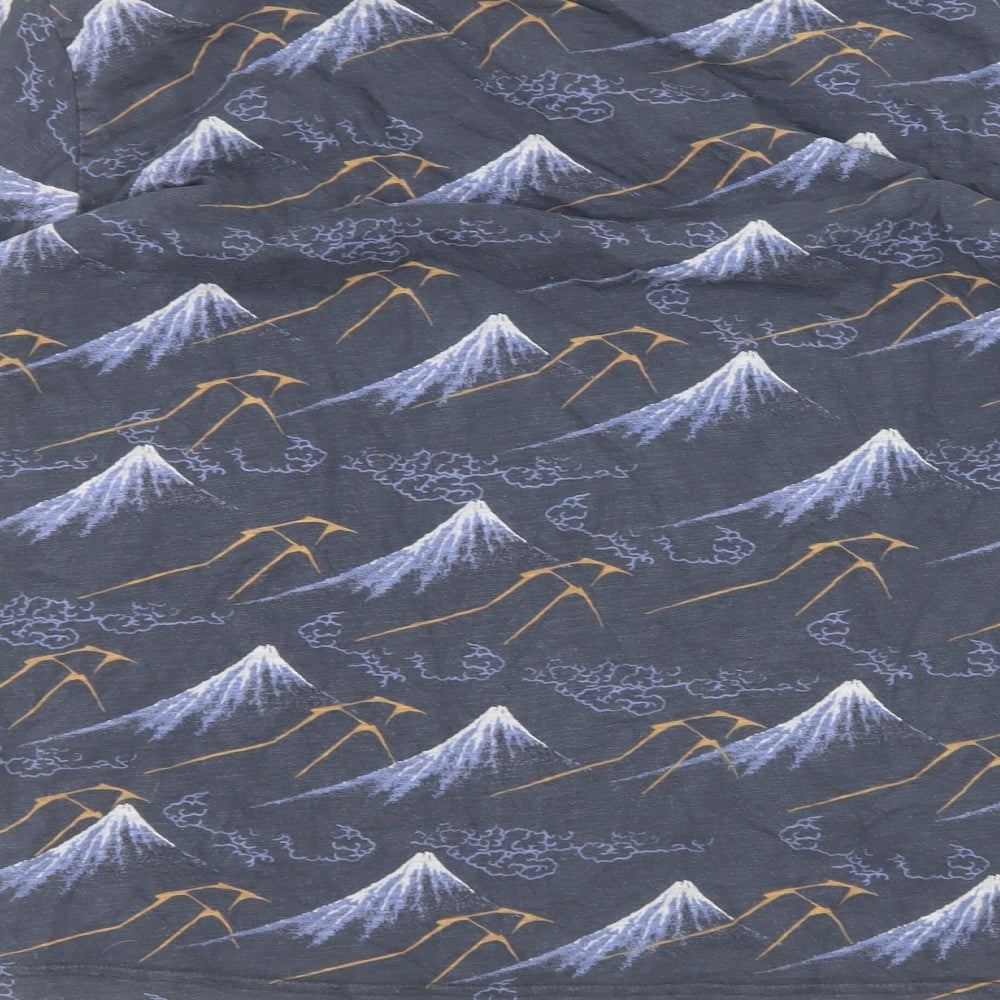 Uni Mens Blue    T-Shirt Size L