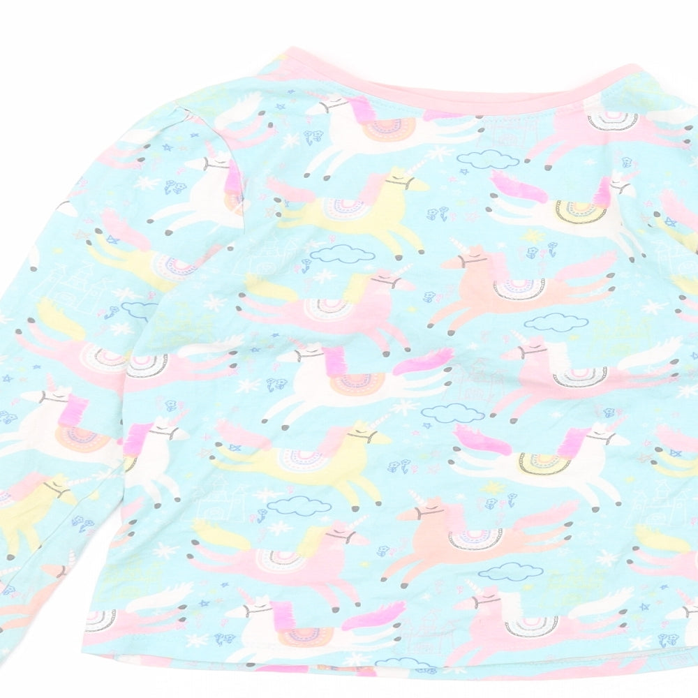 George Girls Blue   Basic T-Shirt Size 8-9 Years