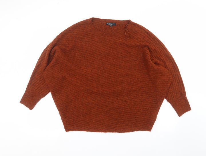 F&F Womens Orange Pullover Jumper Size 6