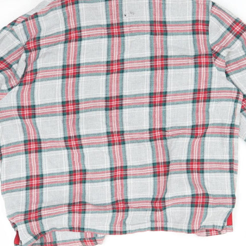 M&S Girls Multicoloured Check   Pyjama Top Size 11-12 Years