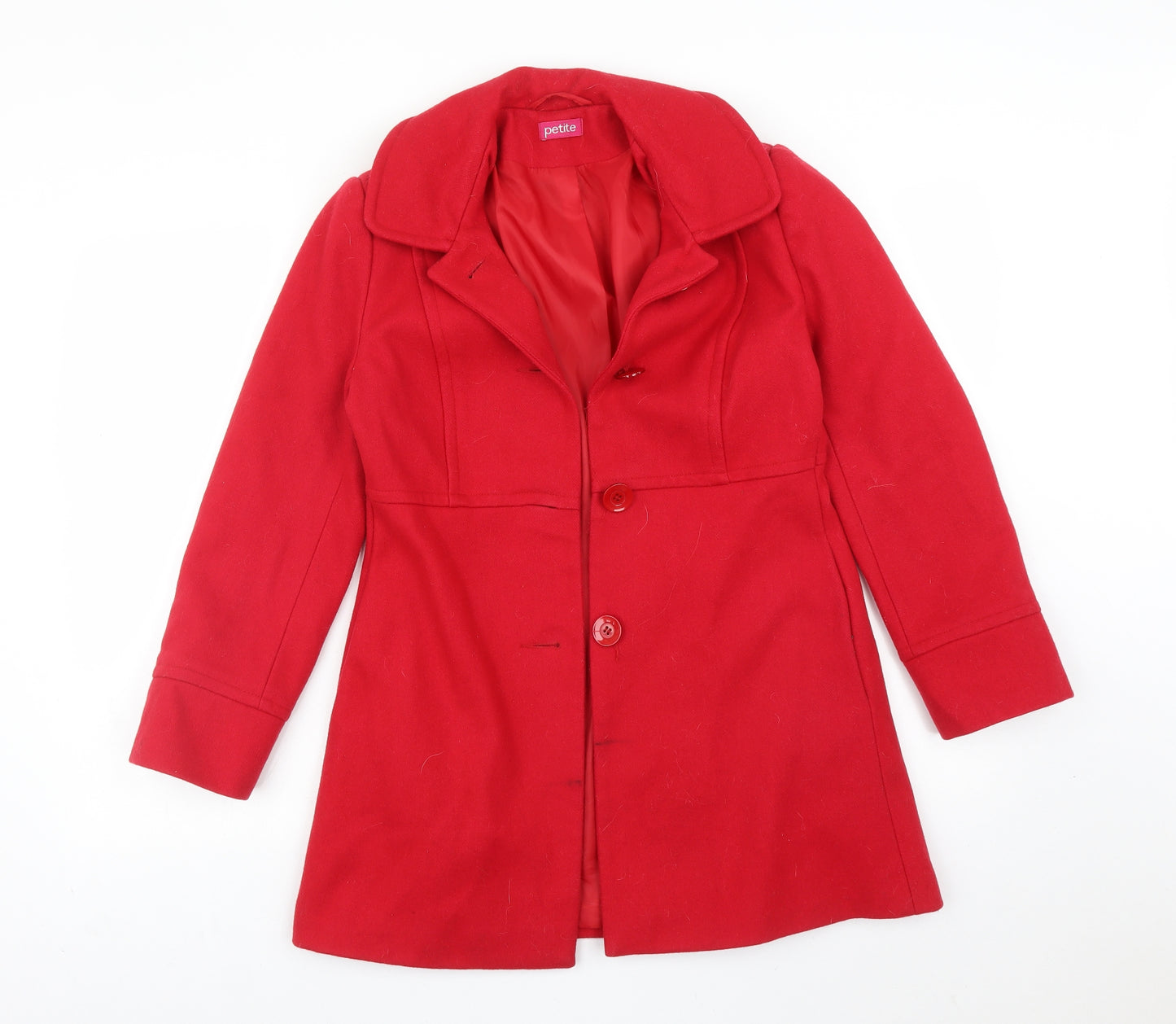 TESCO Womens Red   Trench Coat Coat Size 8