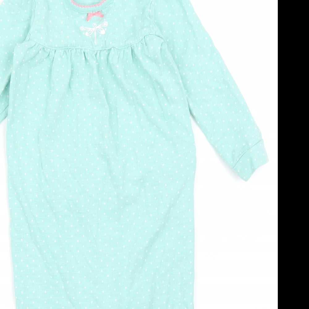 NEXT Baby Green Polka Dot  Babygrow One-Piece Size 12-18 Months