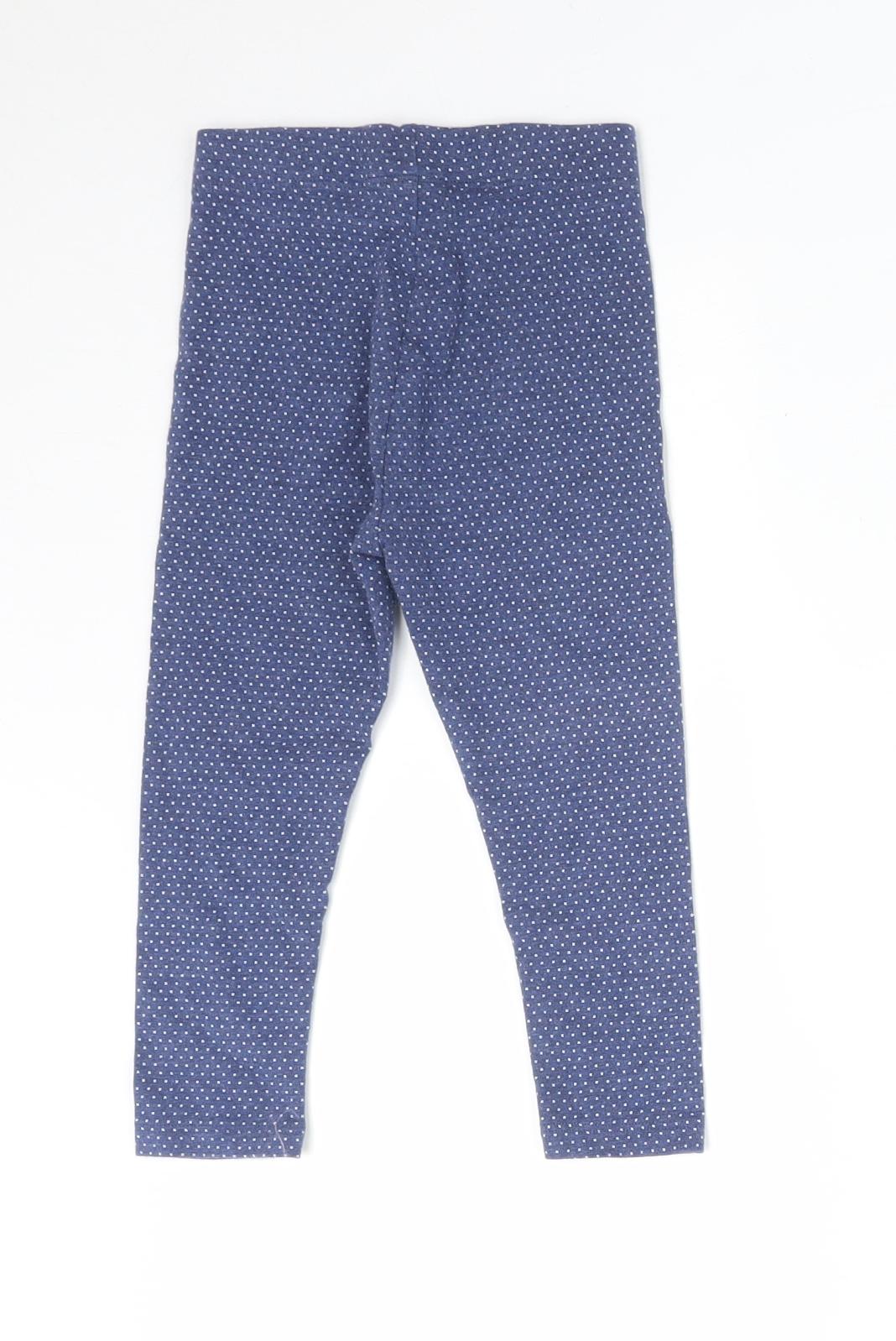 NEXT Girls Blue Polka Dot   Leggings Size 18-24 Months