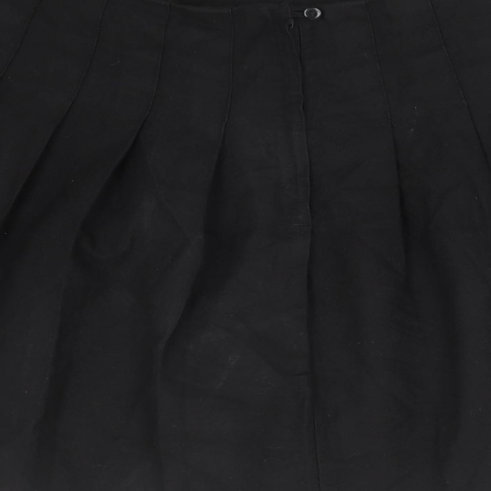 TRUTEX Womens Black   Pleated Skirt Size 30