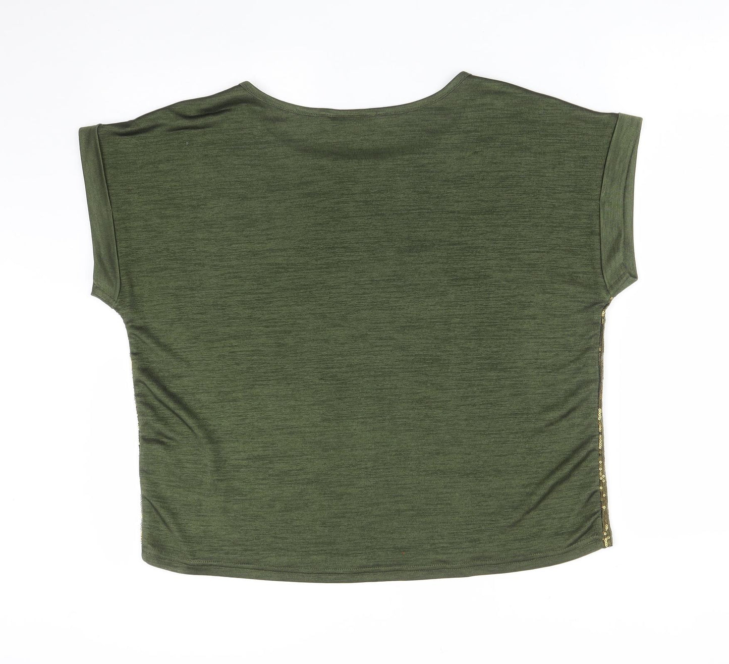 Oasis Womens Green   Basic T-Shirt Size L