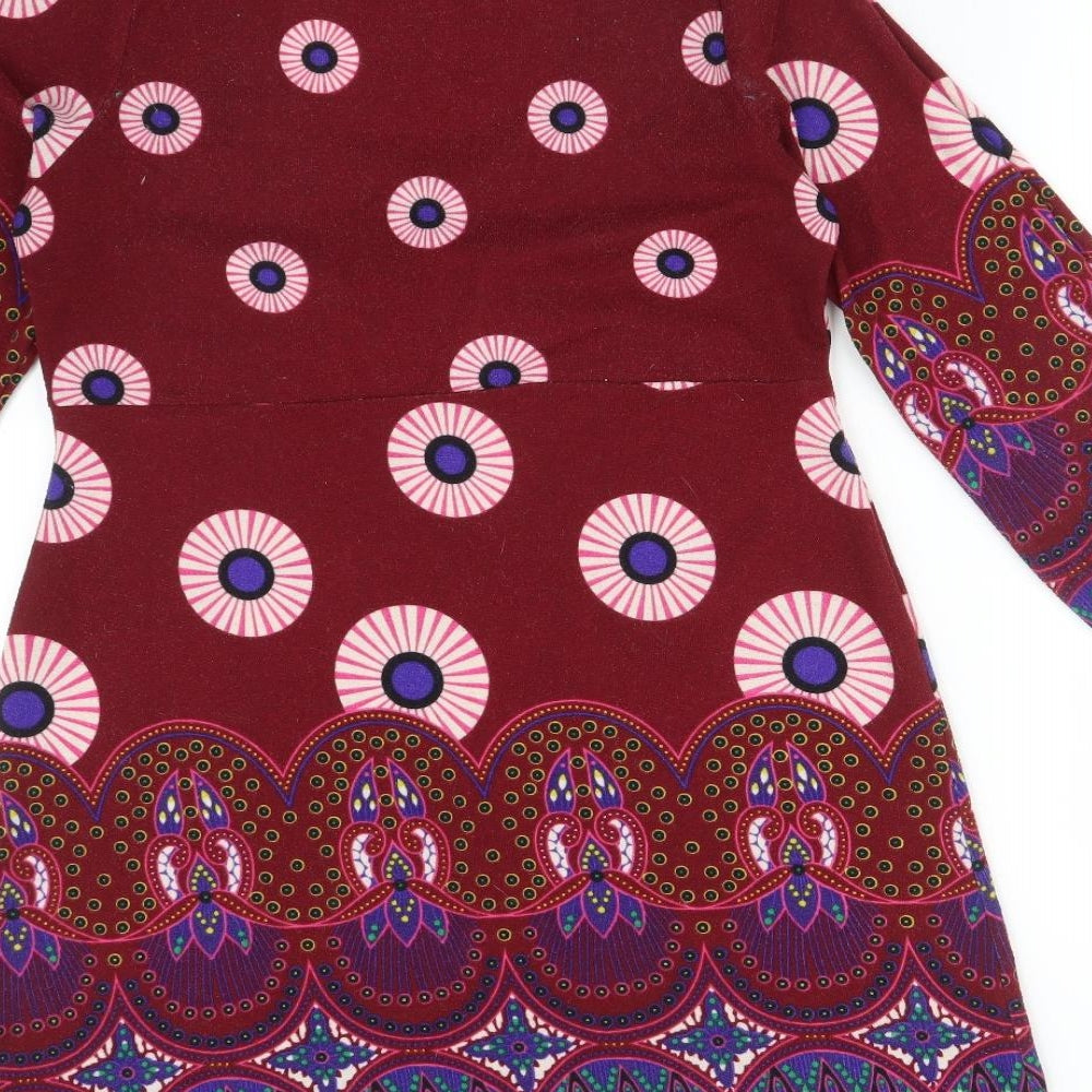 Joe Browns Womens Multicoloured Geometric  A-Line  Size 12