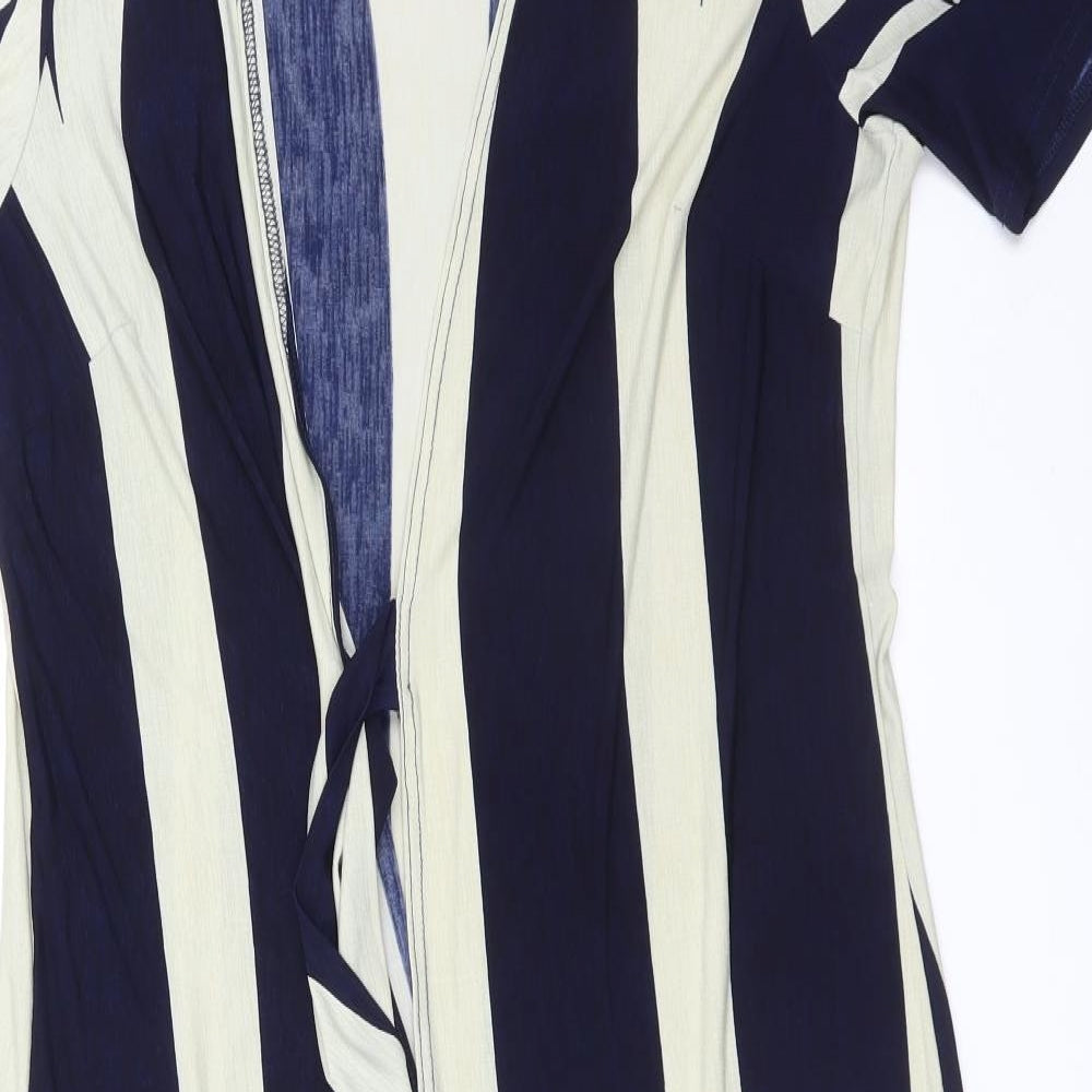 Anonymous Womens Multicoloured Striped  Cardigan Jumper Size 18