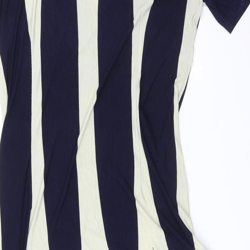 Anonymous Womens Multicoloured Striped  Cardigan Jumper Size 18