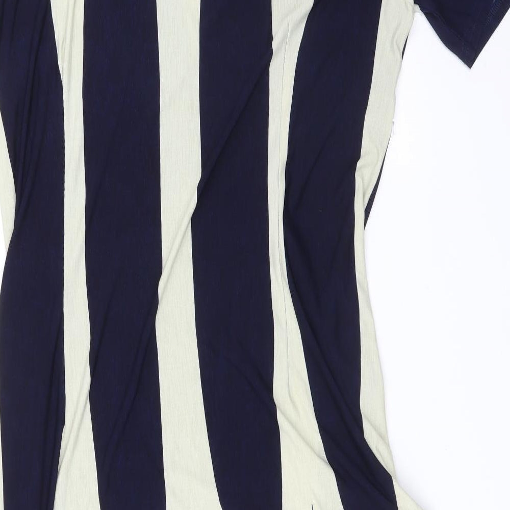 Anonymous Womens Multicoloured Striped  Cardigan Jumper Size 18