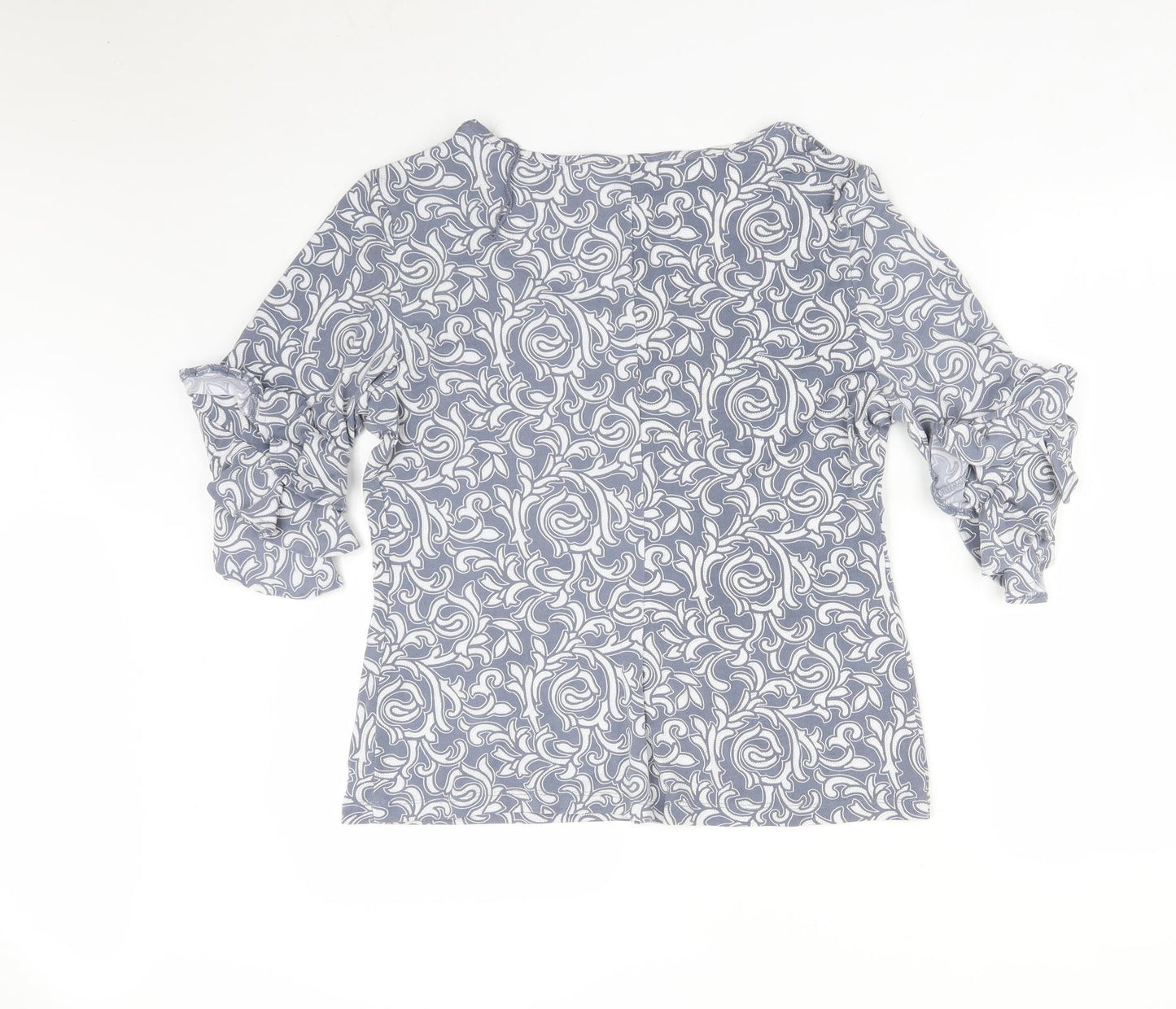 Ronni Nicole Womens Multicoloured Geometric  Basic T-Shirt Size L