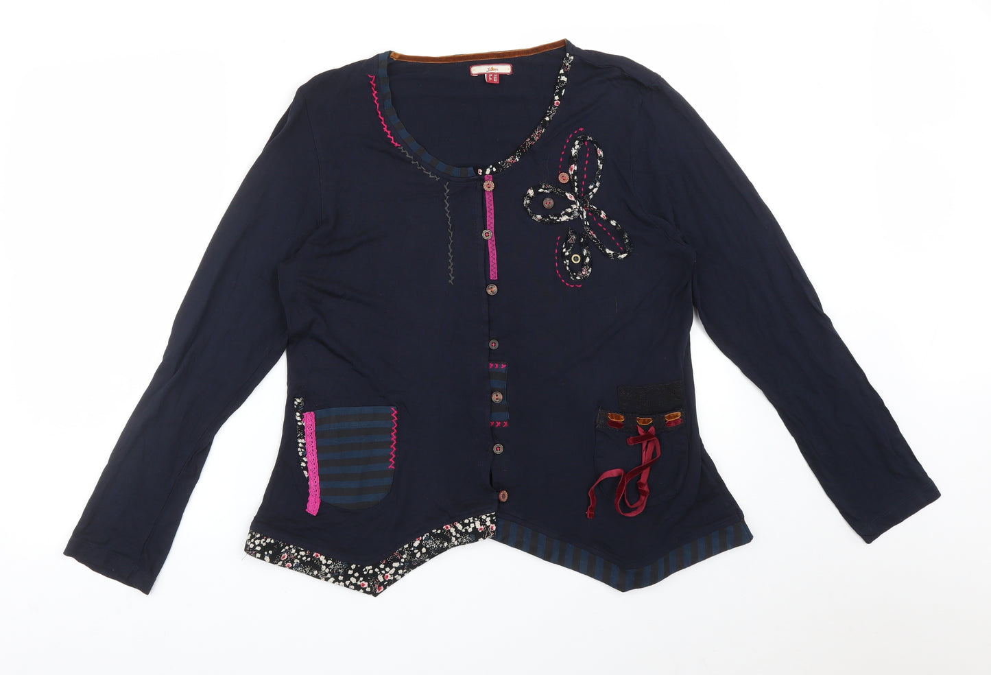 Joe Browns Womens Blue   Cardigan Jumper Size 18