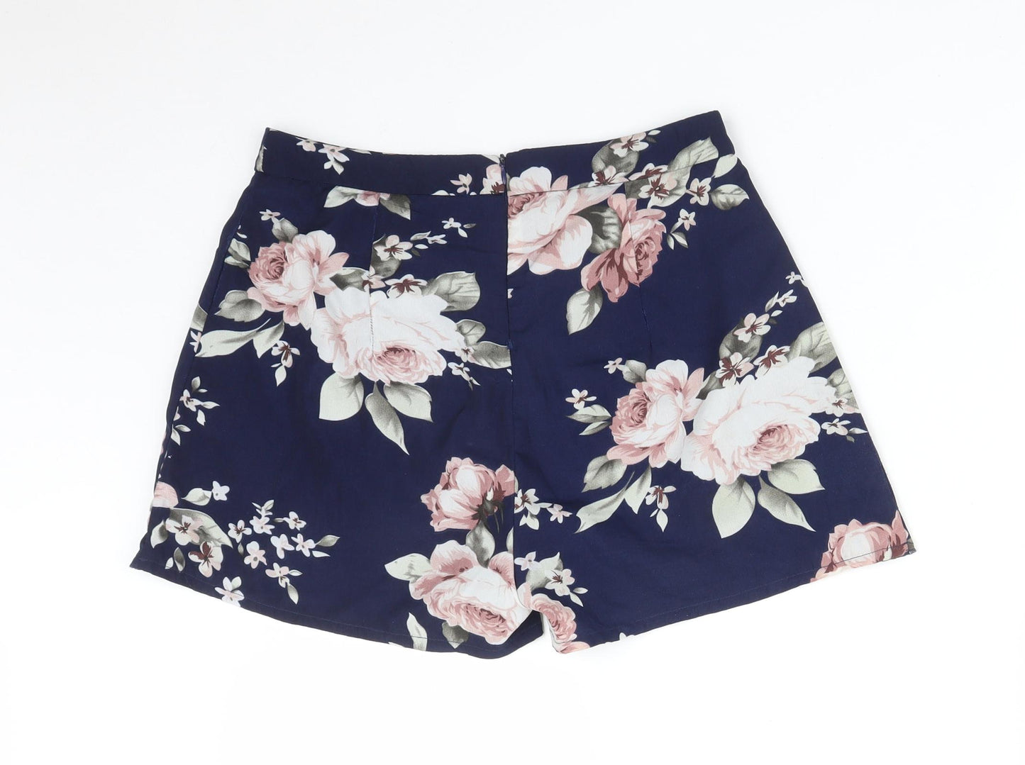 Pink Boutique Womens Multicoloured Floral  Paperbag Shorts Size 10
