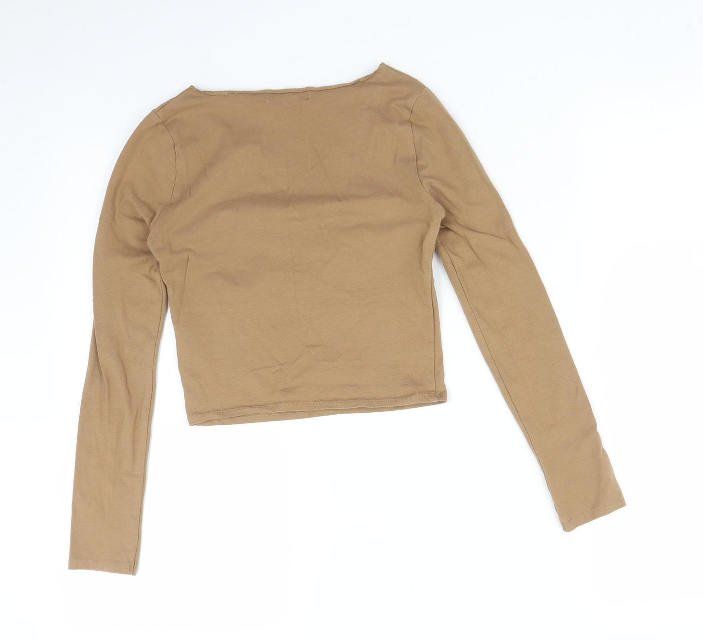 Topshop Womens Brown   Basic T-Shirt Size 6