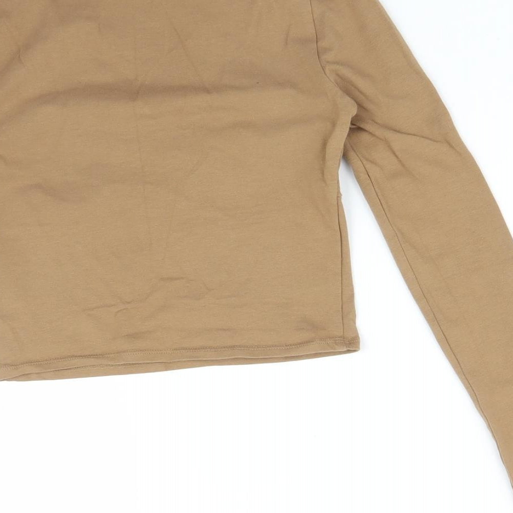 Topshop Womens Brown   Basic T-Shirt Size 6
