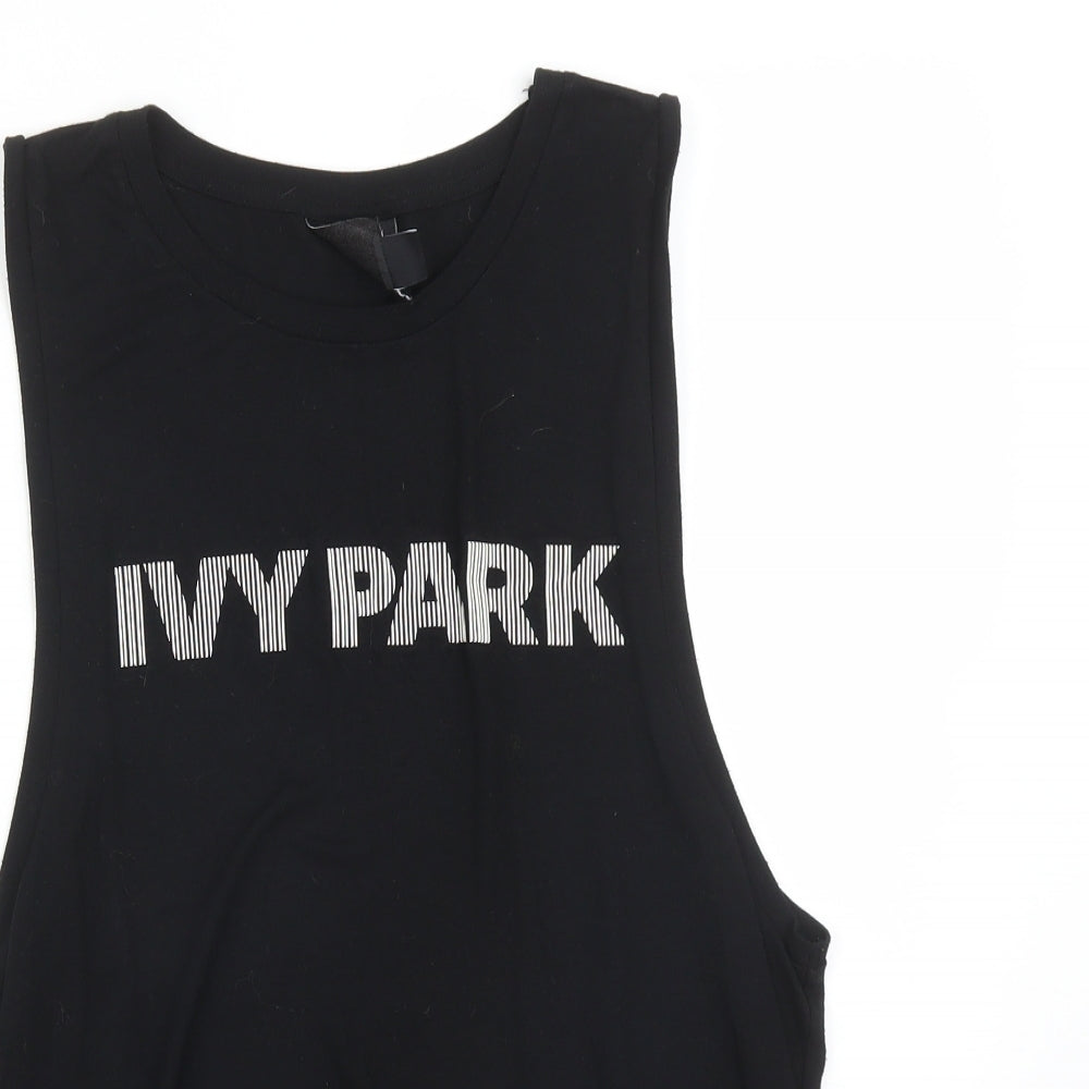 IVY PARK Womens Black   Basic Tank Size 2XS  - IVY PARK