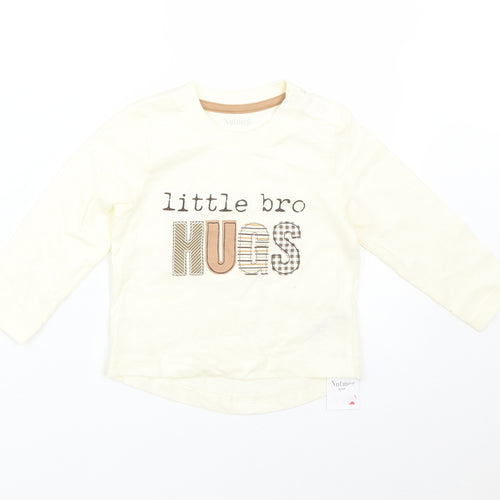 Nutmeg  Yellow   Basic T-Shirt Size 9-12 Months  - LITTLE BRO HUGS