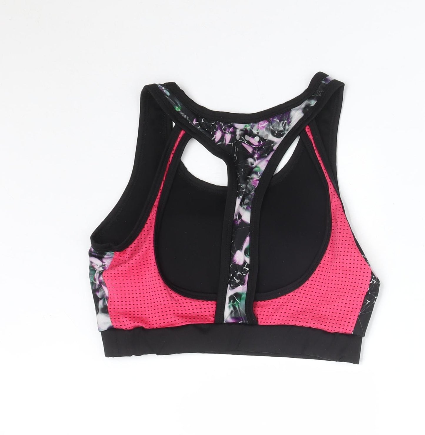 SOULUXE Womens Multicoloured Floral  Basic T-Shirt Size S  - SPORTS BRA