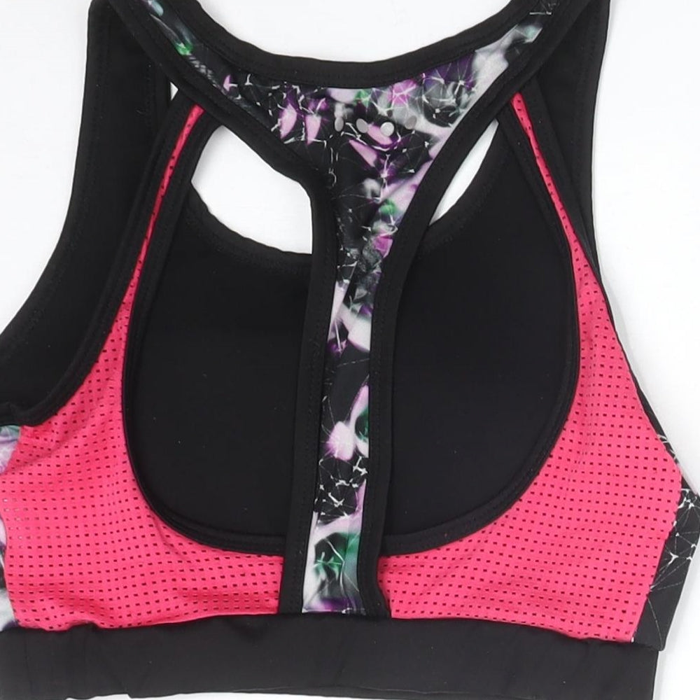 SOULUXE Womens Multicoloured Floral  Basic T-Shirt Size S  - SPORTS BRA