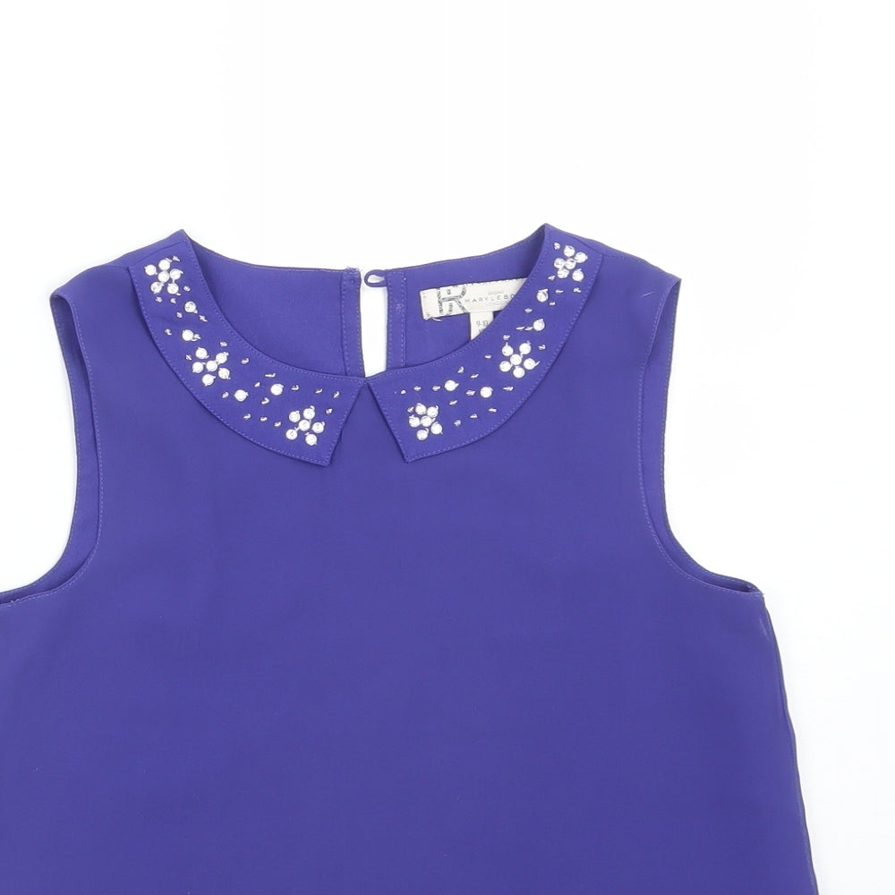 BHS Girls Purple   Basic T-Shirt Size 9-10 Years