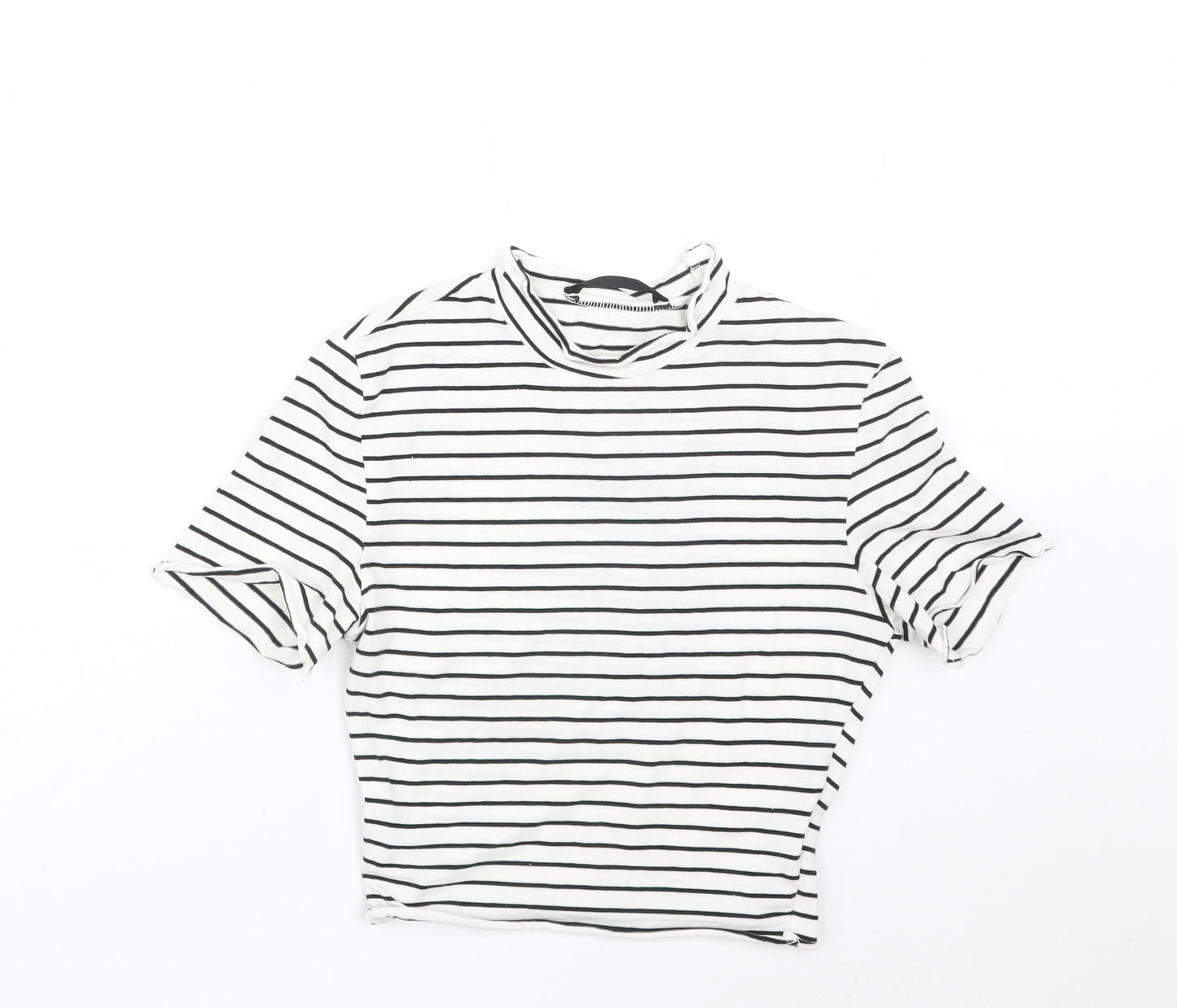 SheIn Womens Multicoloured Striped  Basic T-Shirt Size XS