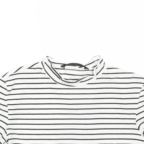 SheIn Womens Multicoloured Striped  Basic T-Shirt Size XS