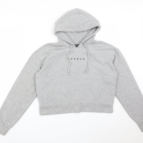 Primark Womens Grey   Pullover Hoodie Size S  - LONDON