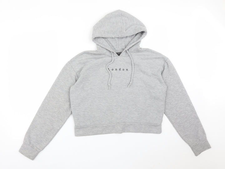 Primark Womens Grey Pullover Hoodie Size S - LONDON