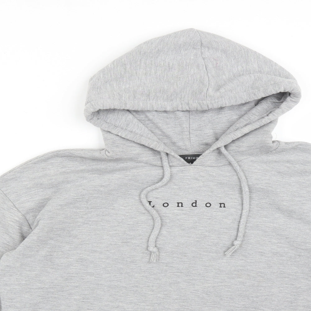 Primark Womens Grey   Pullover Hoodie Size S  - LONDON