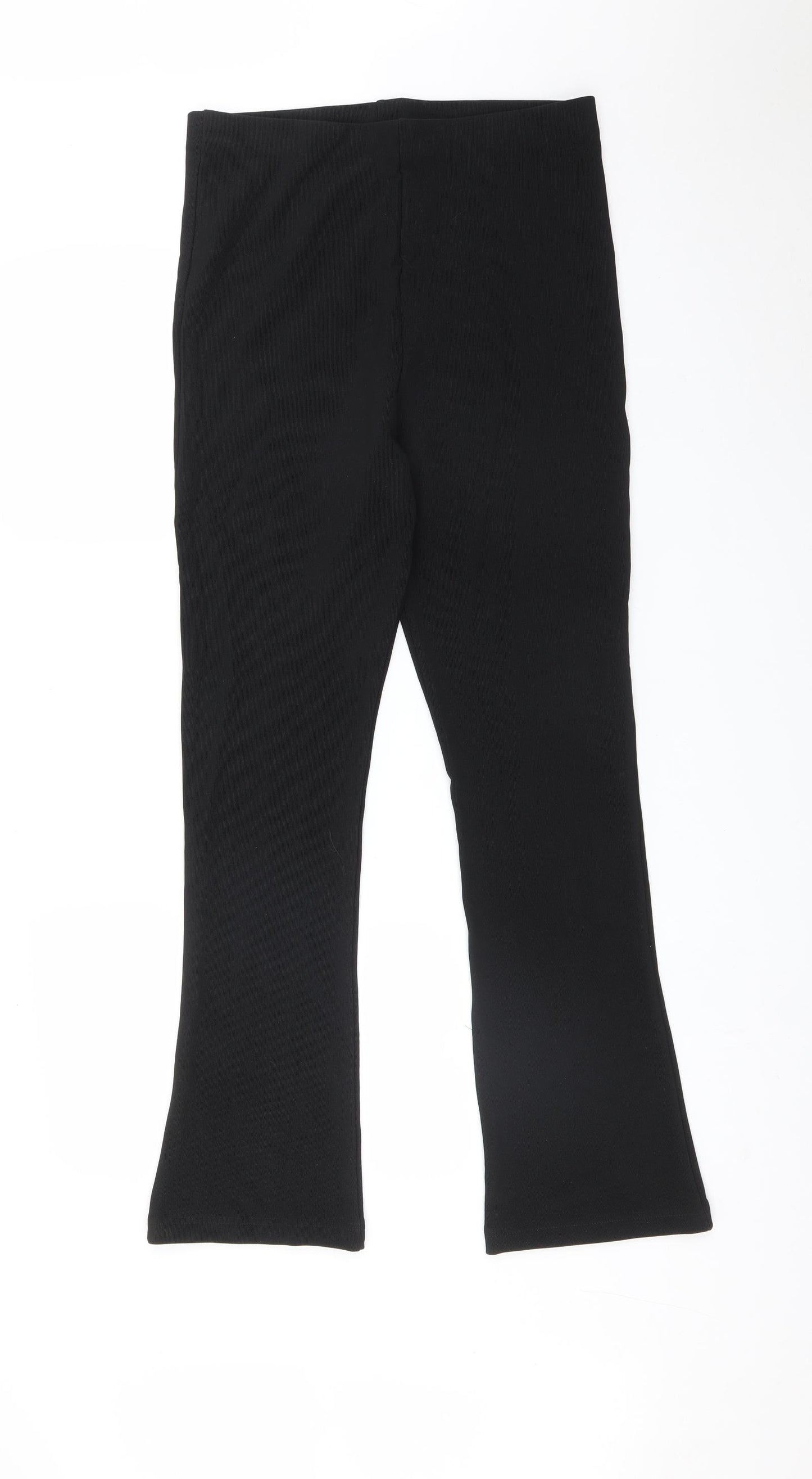Preworn Womens Black   Trousers  Size 12 L30 in