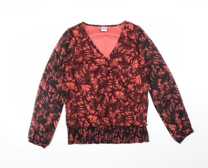 VERO MODA Womens Multicoloured Floral  Basic T-Shirt Size S