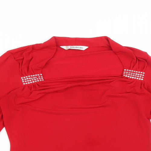 Kaleidoscope Womens Red   Basic T-Shirt Size 14