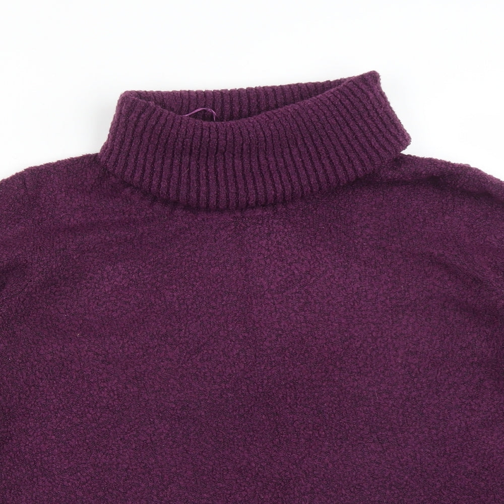 M&Co Womens Purple   Basic T-Shirt Size 16