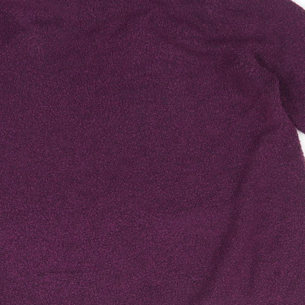 M&Co Womens Purple   Basic T-Shirt Size 16