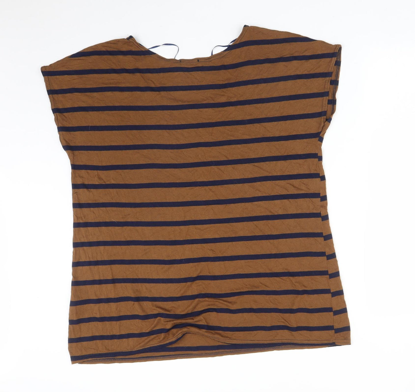 F&F Womens Multicoloured Striped  Basic T-Shirt Size 16