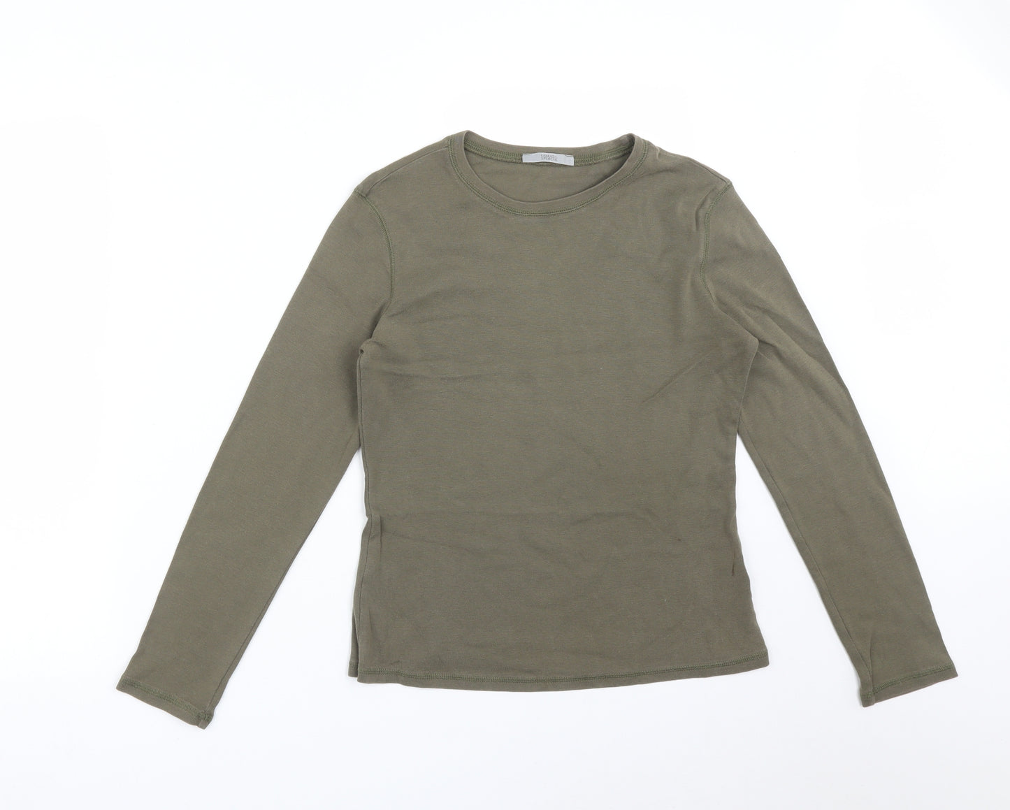 M&S Womens Green   Basic T-Shirt Size 12