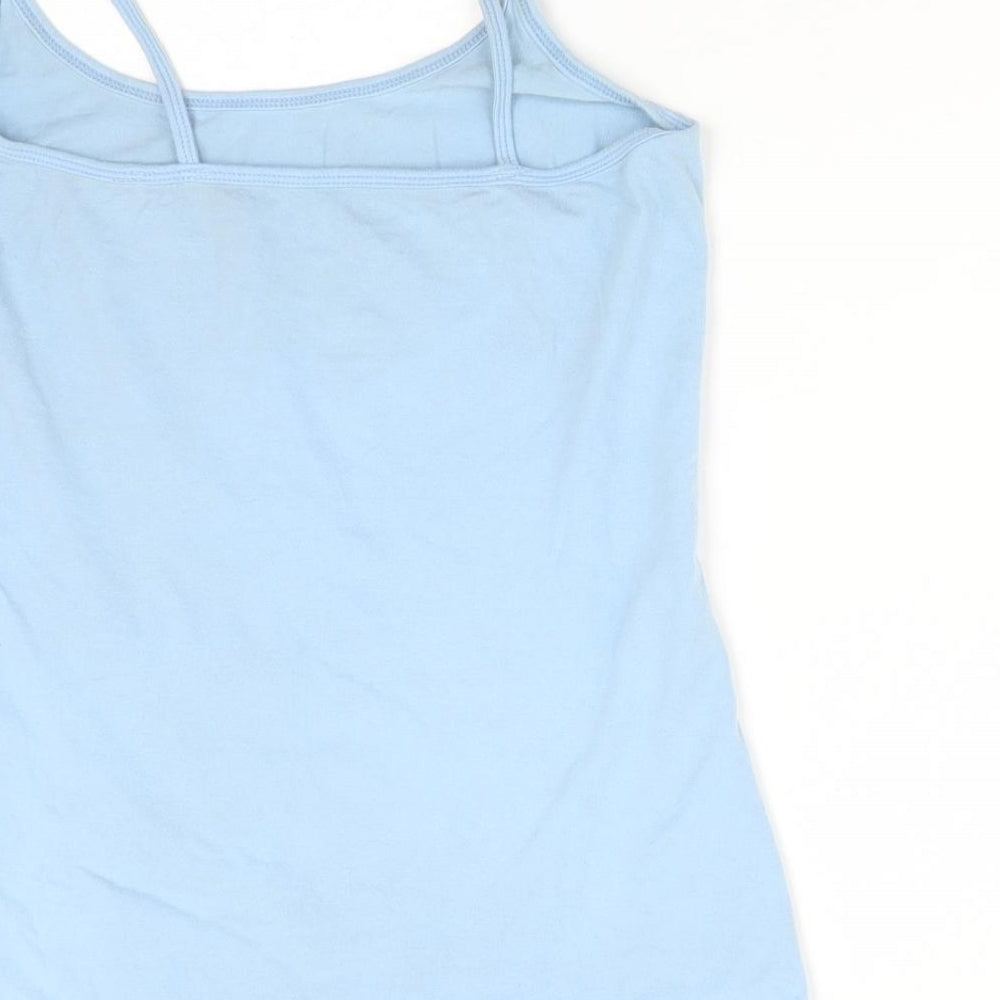 Primark Womens Blue Solid   Pyjama Top Size S  - HERE COMES TROUBLE