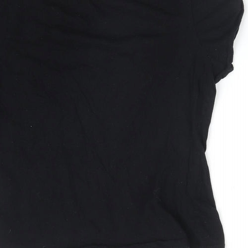 Avon Womens Black Solid   Pyjama Top Size 12  - TO THE MOON AND BACK