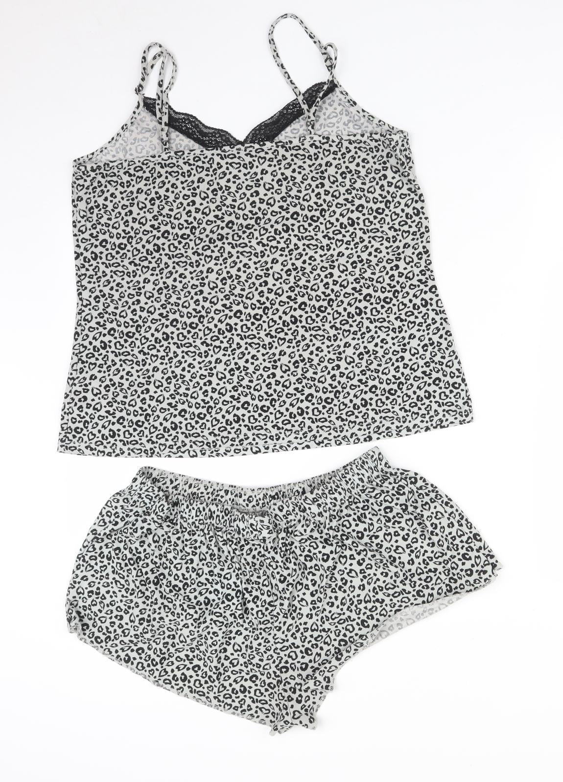 Primark Womens Multicoloured Animal Print   Pyjama Set Size M