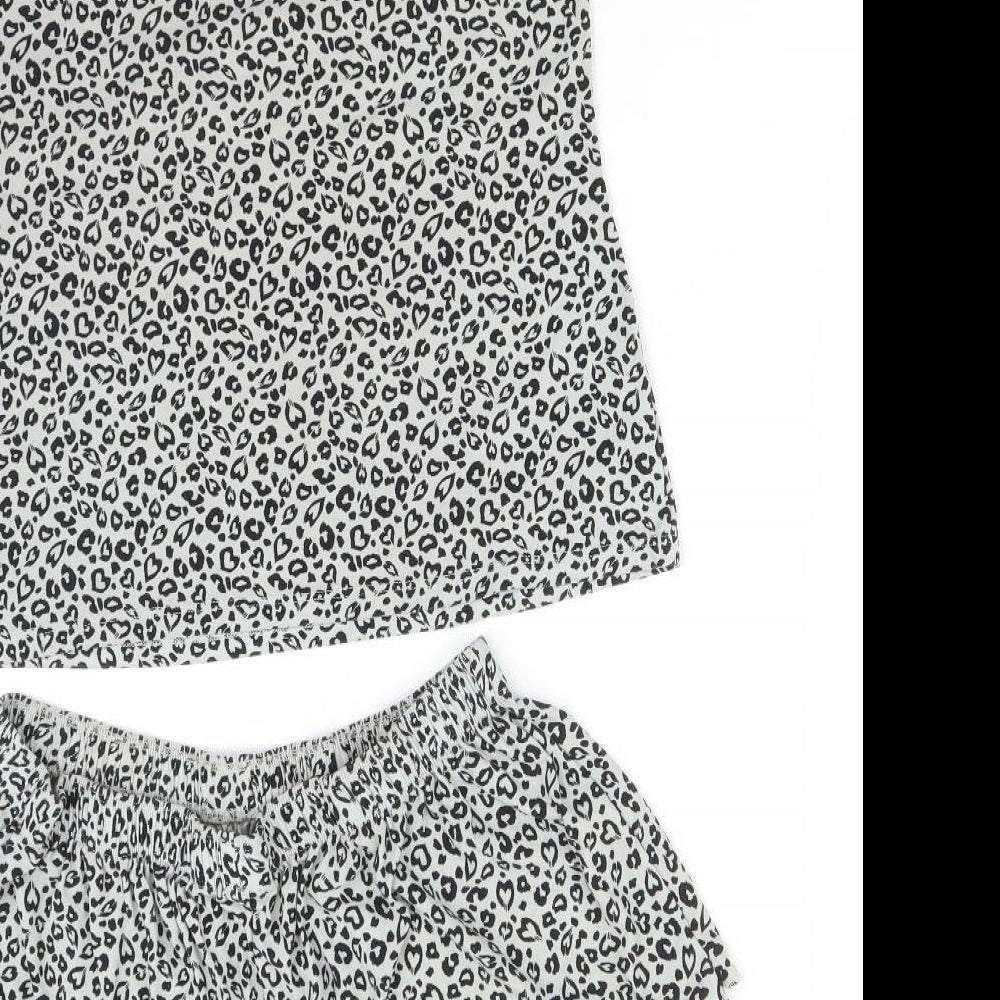 Primark Womens Multicoloured Animal Print   Pyjama Set Size M