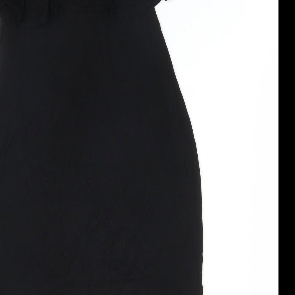 PRETTYLITTLETHING Womens Black   Basic T-Shirt Size 12