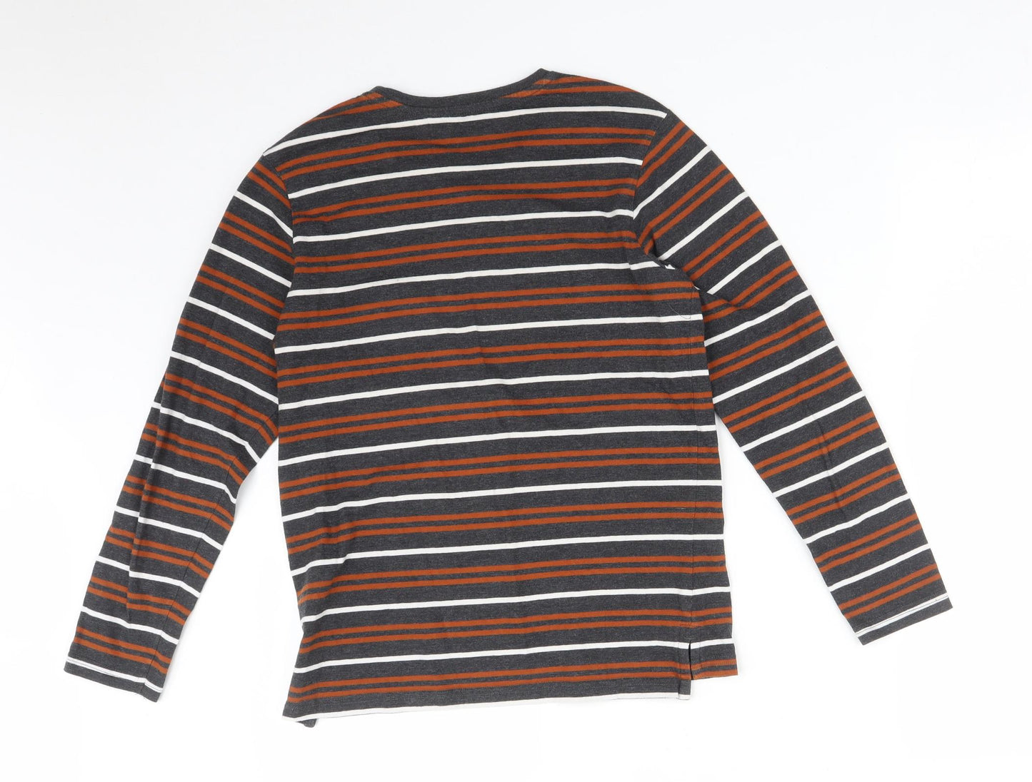 George Boys Multicoloured Striped  Basic T-Shirt Size 12-13 Years