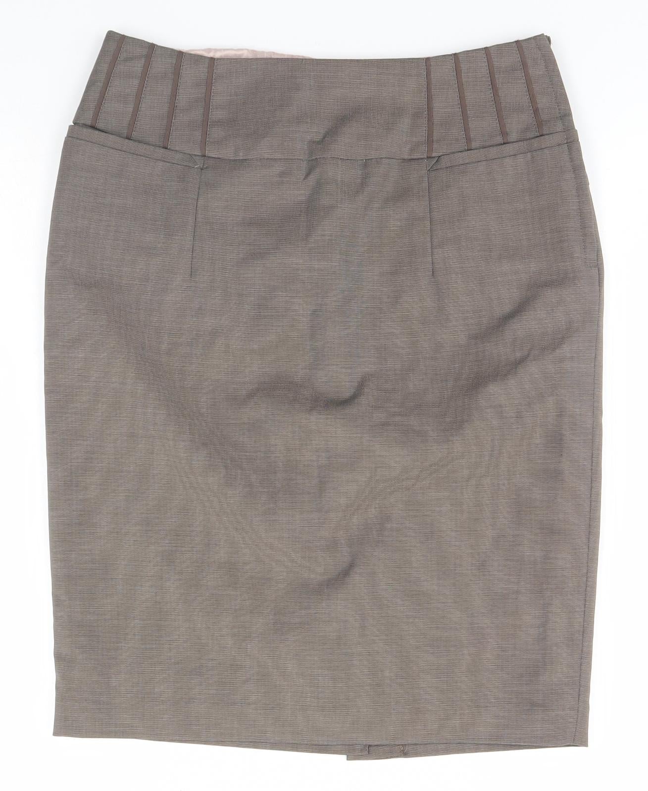 NEXT Womens Beige   Straight & Pencil Skirt Size 10
