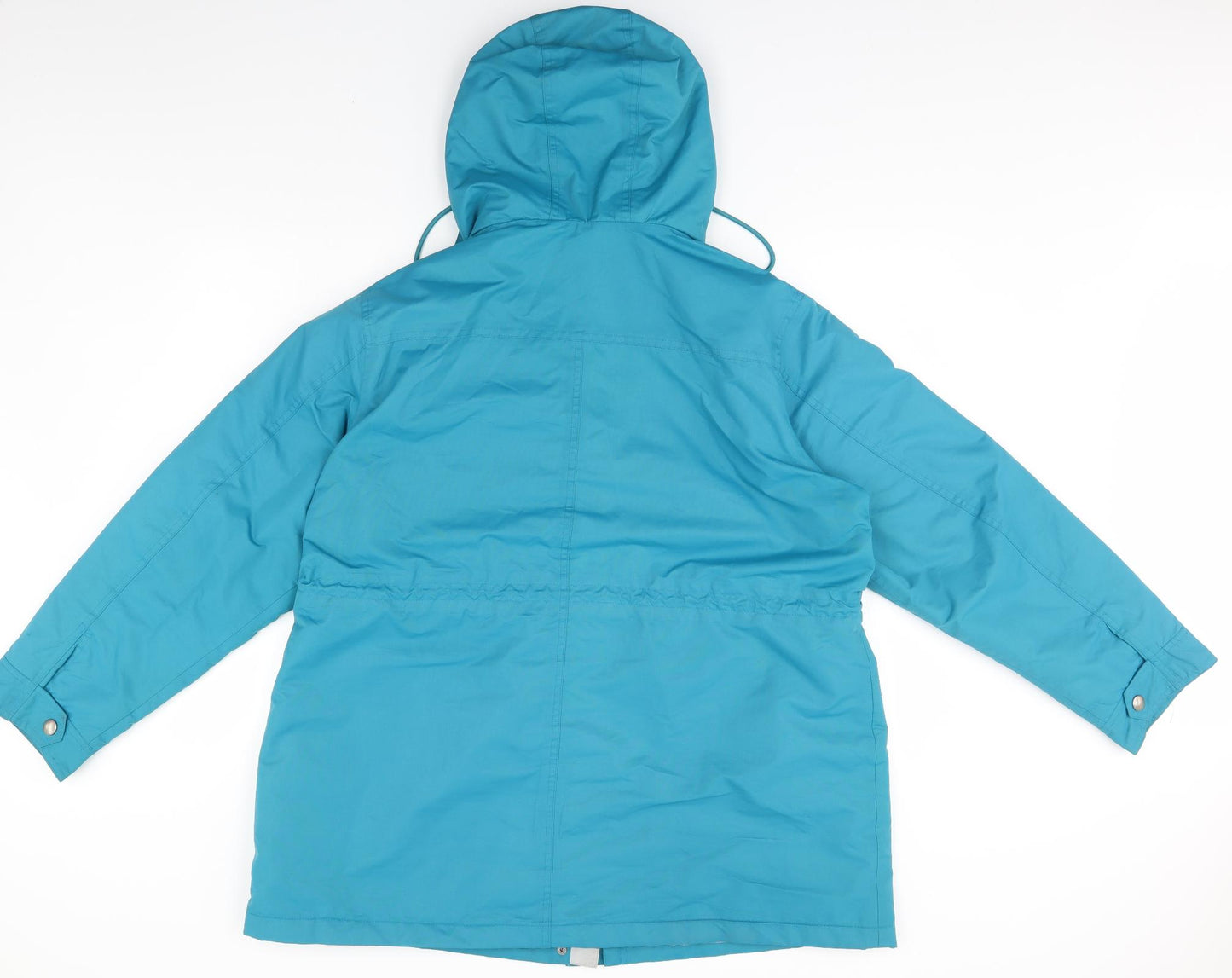 Cotton Traders Womens Blue   Rain Coat Coat Size 20