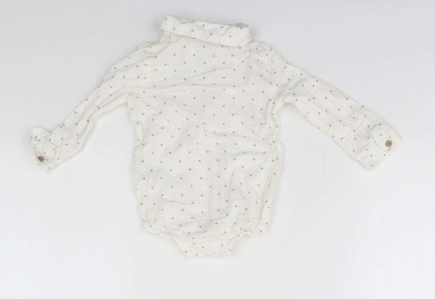 TU Baby White Geometric  Leotard One-Piece Size 9-12 Months