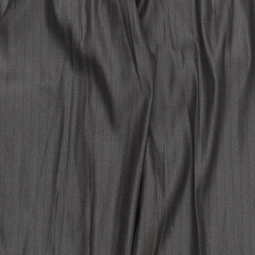 Preworn Mens Green Striped  Dress Pants Trousers Size 36 L29 in