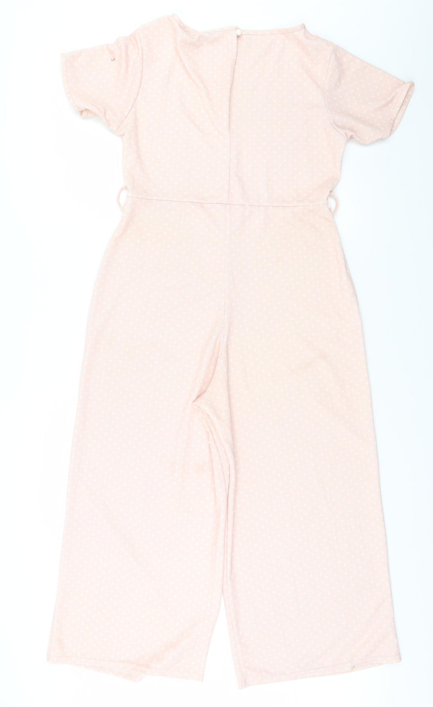 Boohoo Womens Pink Polka Dot  Top Bodysuit Size 12