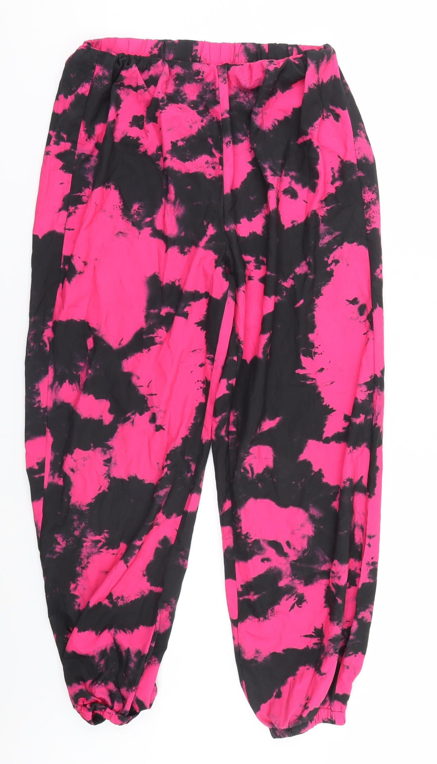 SheIn Womens Pink Geometric  Sweatpants Trousers Size M L24 in