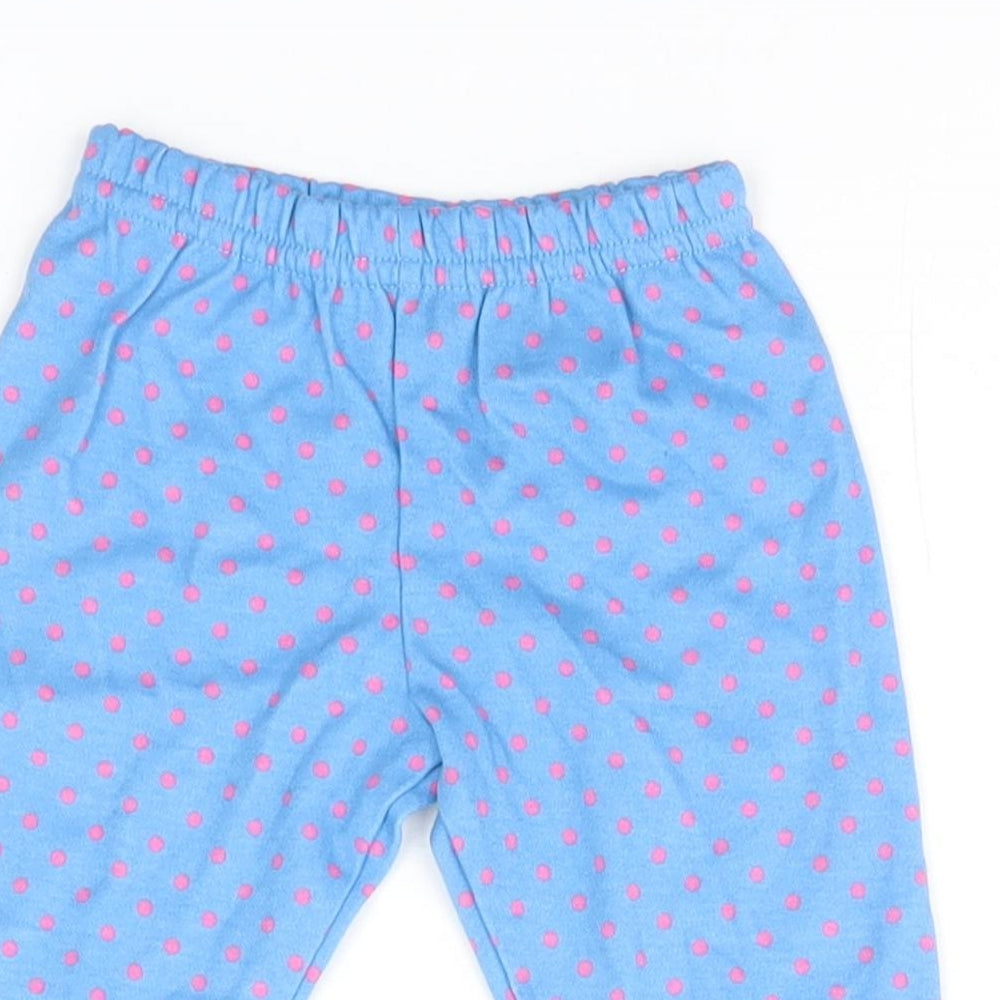 Ladybird Baby Blue Polka Dot  Sweatpants Trousers Size 0-3 Months