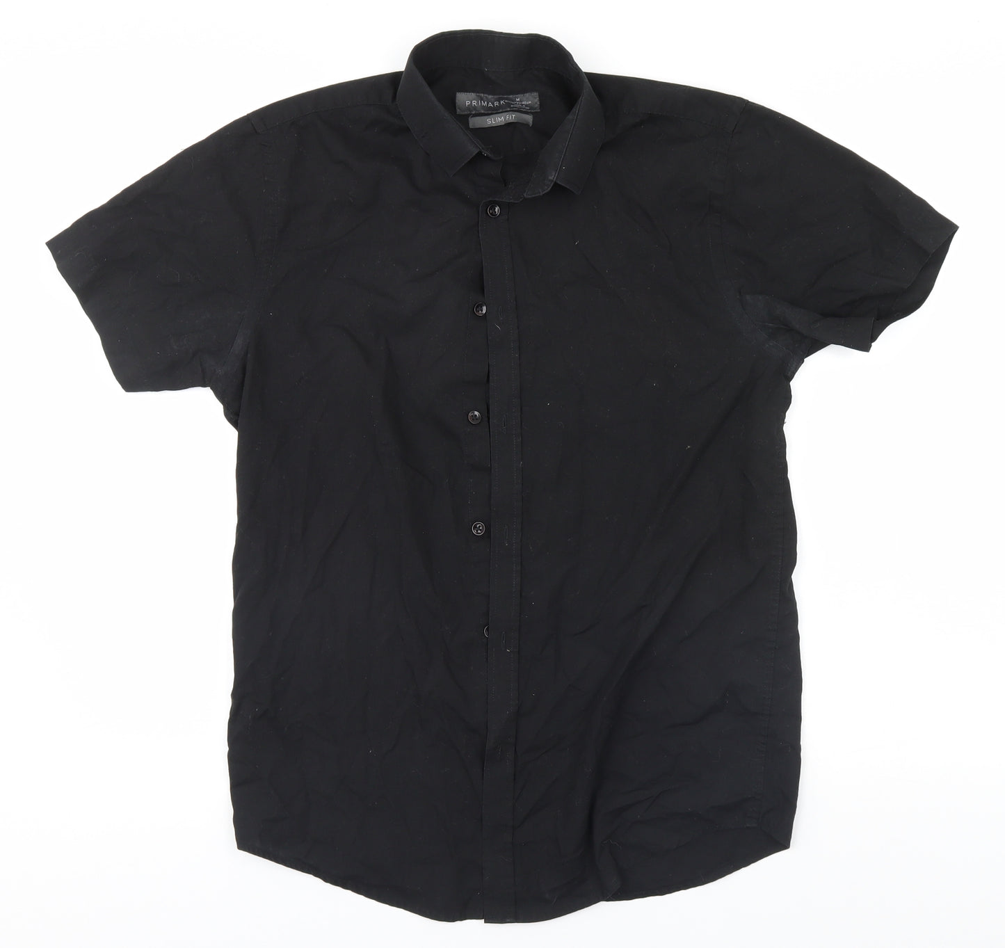 Primark Mens Black    Button-Up Size M