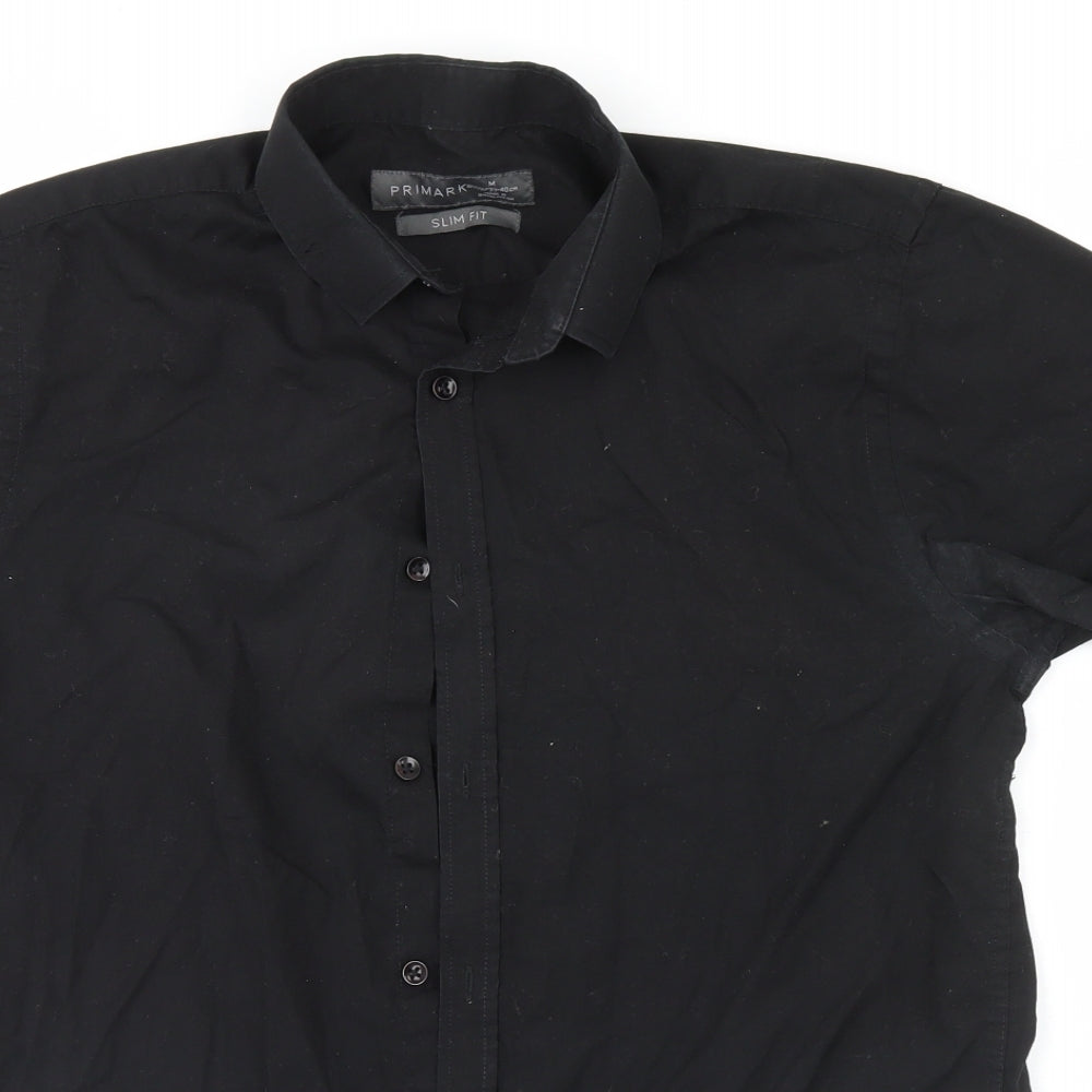 Primark Mens Black    Button-Up Size M
